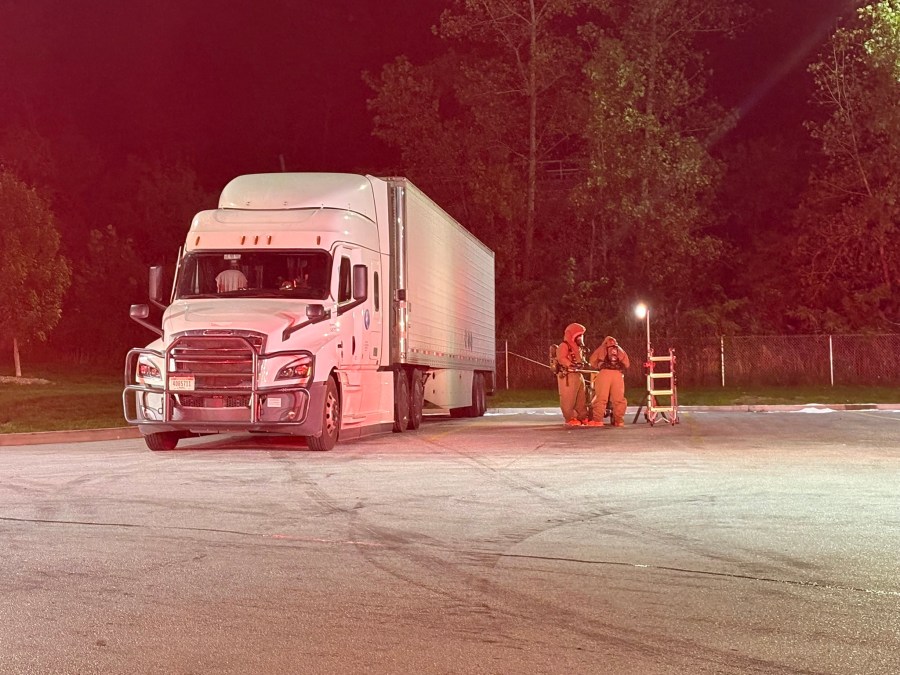 Corrosive Hazardous Material Spill Caused Traffic Backup Near I-65 in Lafayette; Cleanup Still Underway