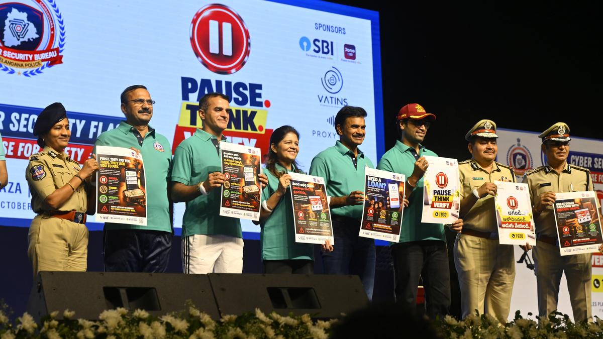 Developing Story: Pause before you pay: thousands join cyber safety march to promote safer online habits in Hyderabad