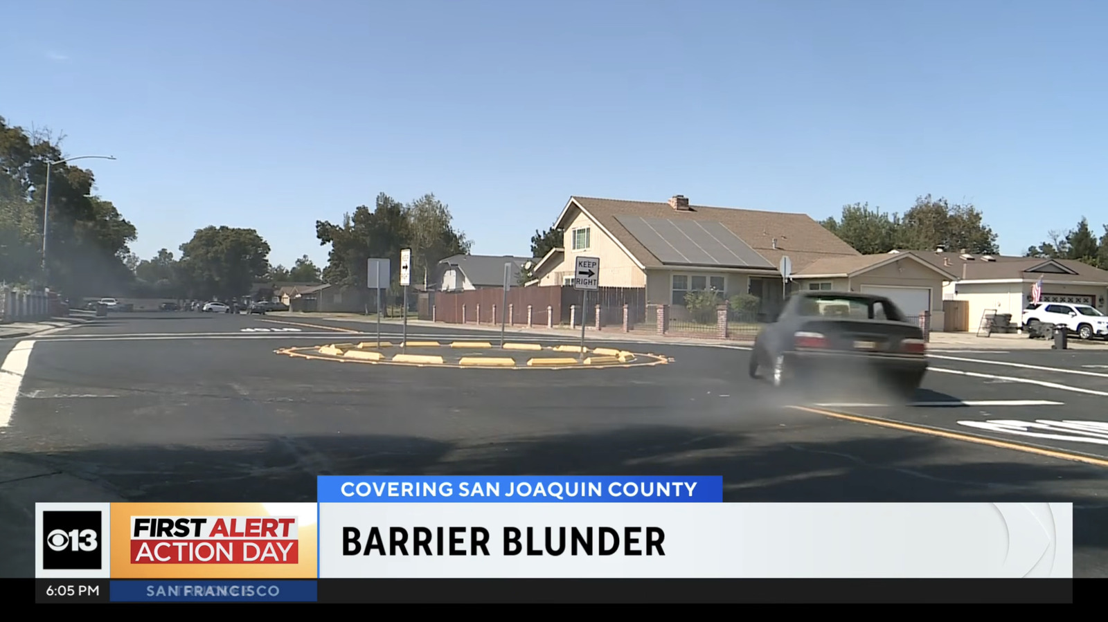 Stockton Thinks Putting a Whole Ass Skidpad in the Middle of Intersections Will Stop Street Takeovers