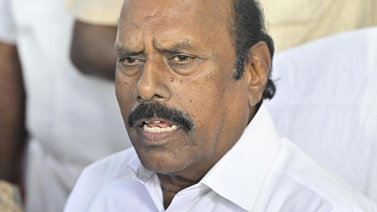 E.V. Velu, others booked for illegal excavation of lake bed to level venue for party event