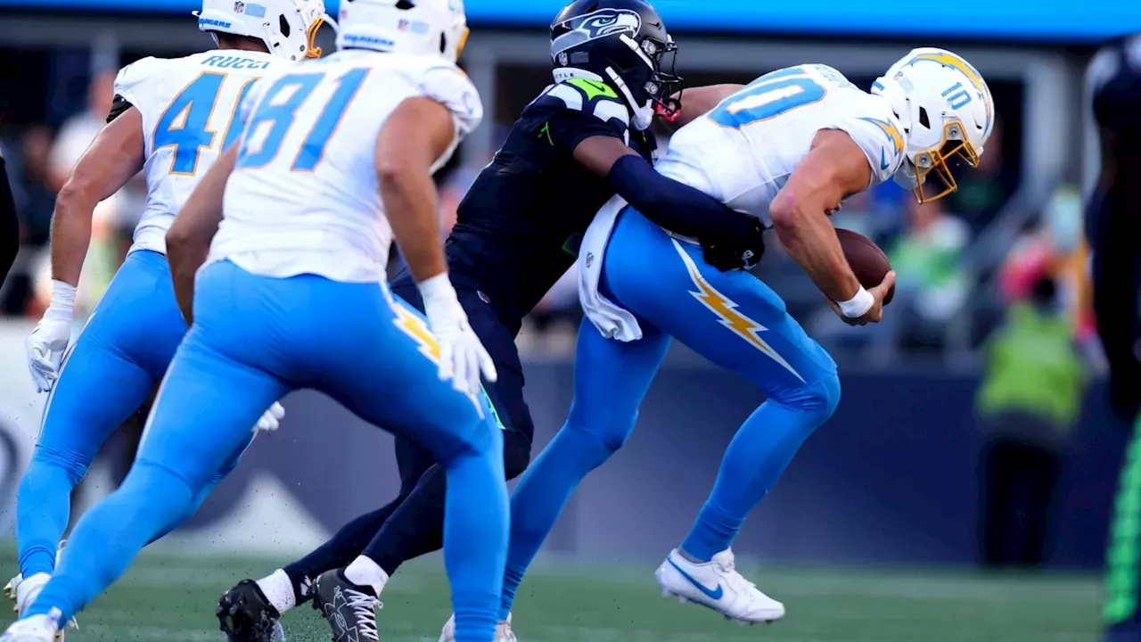 Chargers Suffer Fourth Straight Loss, Dropping to 0-4 After Being Outclassed by Defending Super Bowl Champion Seahawks