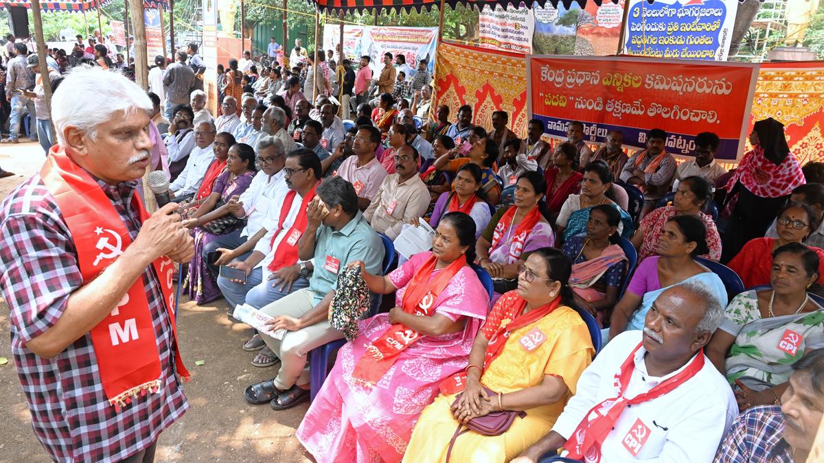 Developing Story: Left parties demand CEC’s removal, SIR cancellation