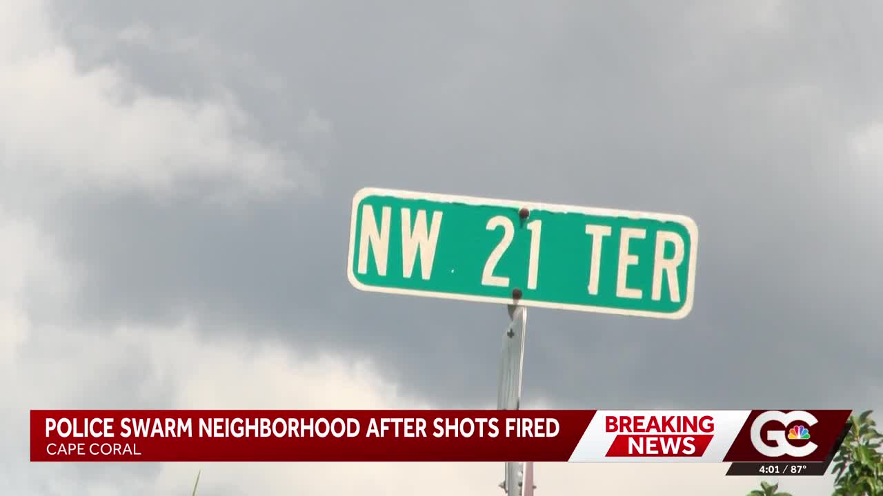 Cape Coral Police Investigate Reports of Gunfire on NW 21st Terrace