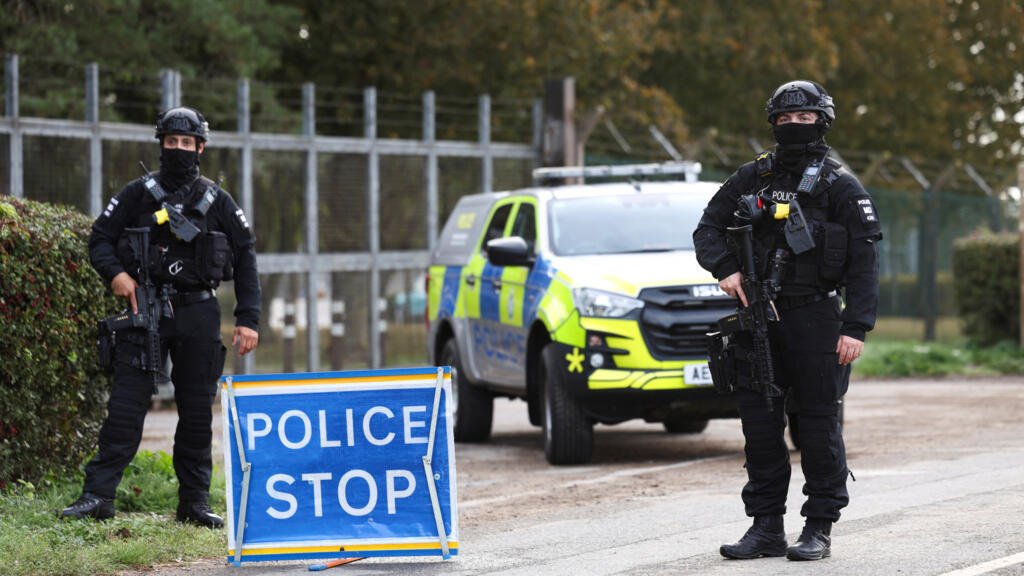 Five men arrested over suspected bomb plot at UK air base to be released on bail