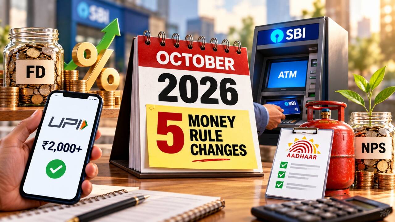 International Briefing: 5 money changes in Oct: Bulk FD rates, UPI MDR, SBI ATM limit cut, LPG KYC & more