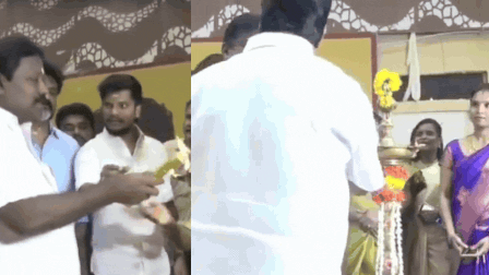 Congress MP and TVK MLA Argue Over Lighting Ceremonial Lamp in Govt Event