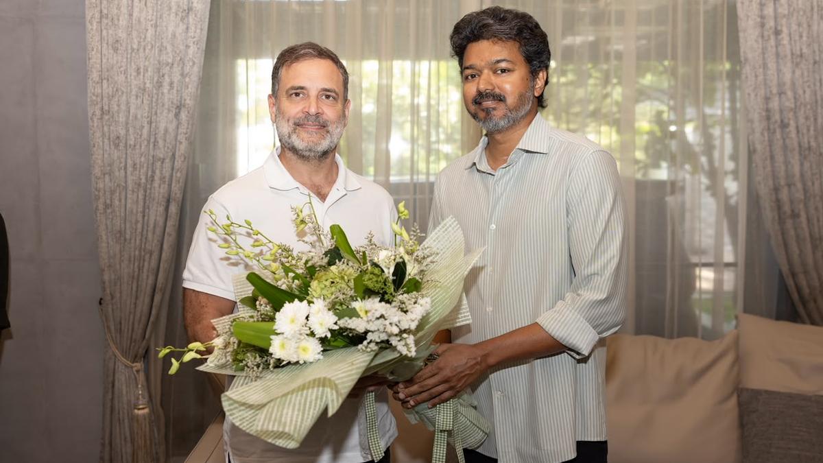 Rahul Gandhi Lands in Chennai for 'Voice of Students' Mega Event, Meets CM Vijay