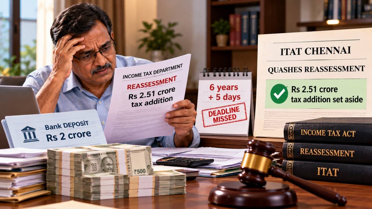 Rs 2 Cr Deposit, No Itr, Rs 2.51 Cr Addition; ITAT Quashes Case Due to 5 Day Delay