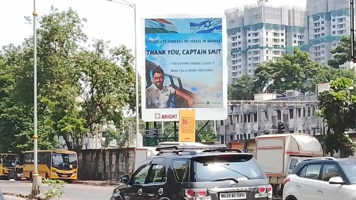Israel Erects Billboards in Mumbai to Honor Pilot Smit Machchhar for Saving 174 Lives