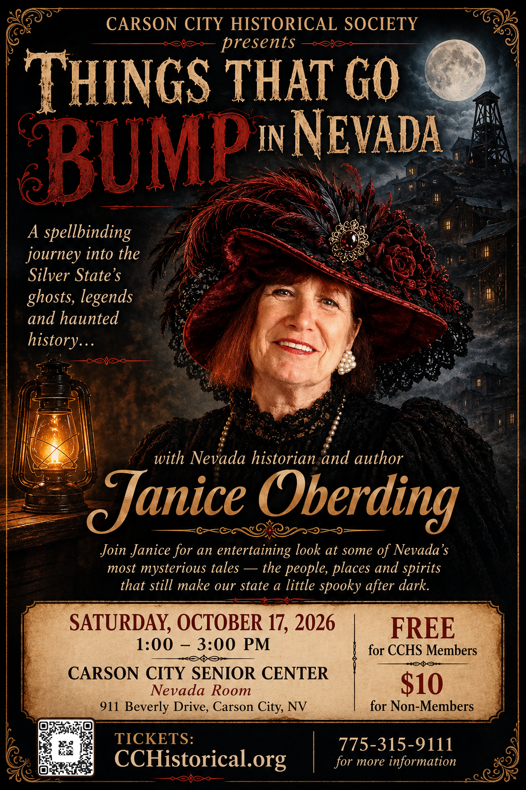 Things That Go Bump in Nevada: an Afternoon of Ghost Stories With Janice Oberding