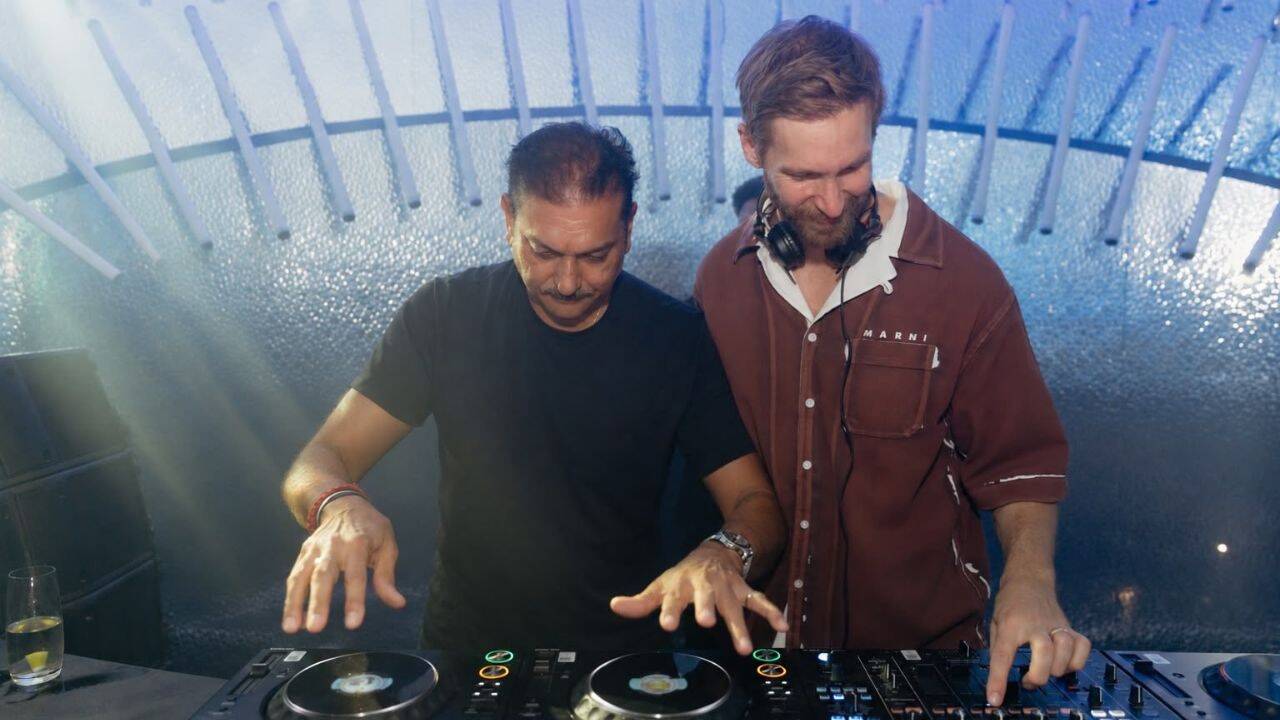 Little Bit of Calvin, Little Bit of Harris': Shastri Poses With World-famous DJ