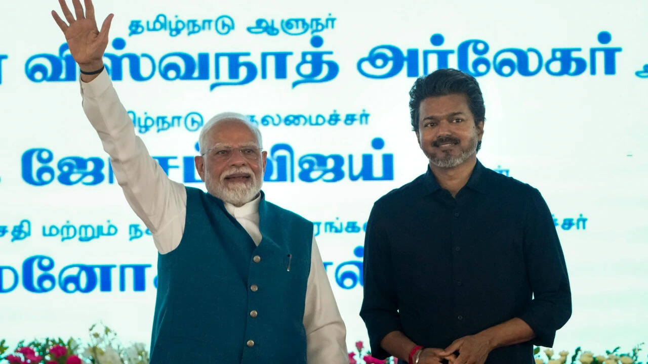 Next PM Vijay 2029’: Placards Trigger Brief Stir at PM Modi Event in Chennai