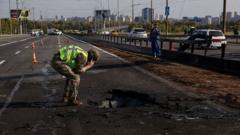 Kyiv Bridge Struck in Russian Drone Attack as German Chancellor Makes Surprise Visit