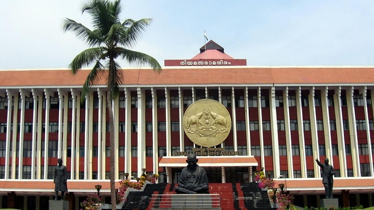 Two Bills to Be Considered in Nine-day Keralam Assembly Session Starting October 12