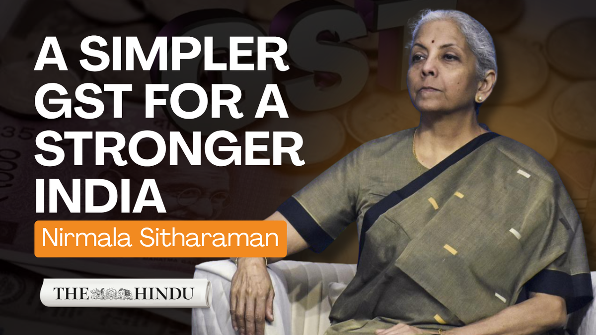 How Next-gen GST Can Power India’s Journey to Viksit Bharat | FM Nirmala Sitharaman Writes