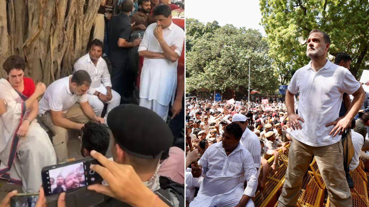 From Climbing Barricades to Akashvani Bhawan Twist: How Rahul-led CEC Protest Unfolded