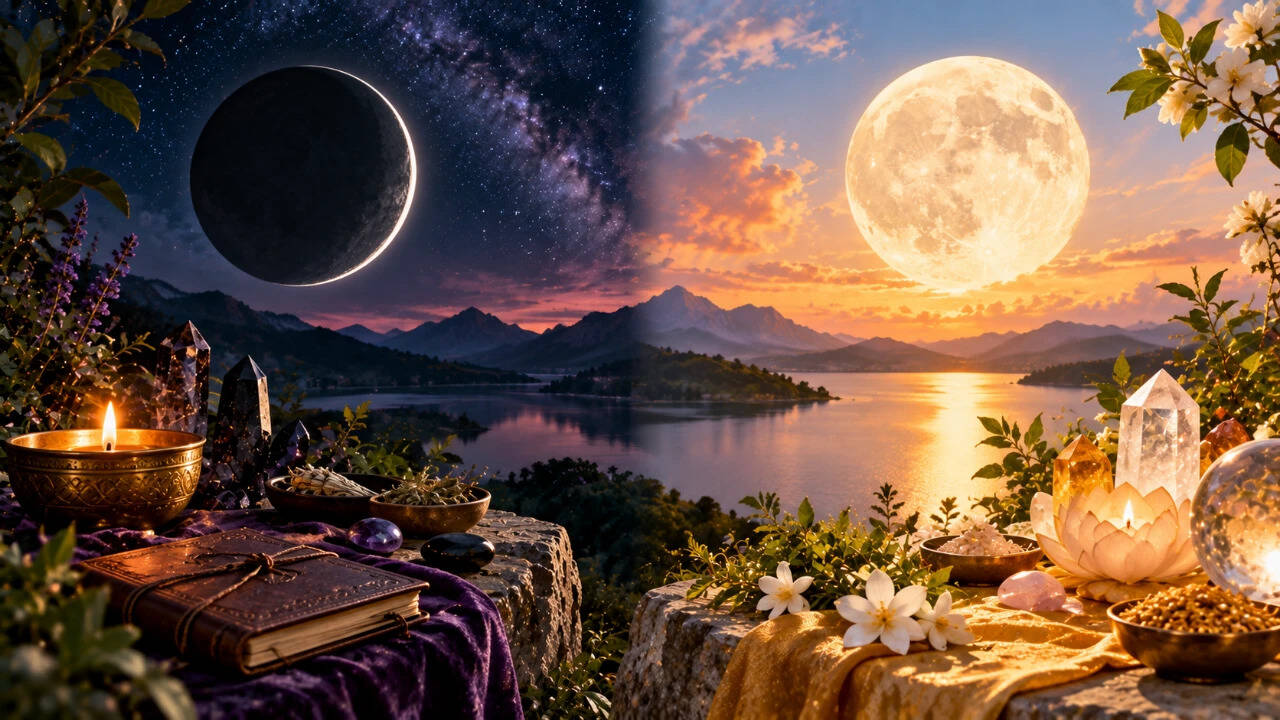 Use Both Moon Rituals: New Moon Seeds Intentions; Full Moon Clears and Thanks