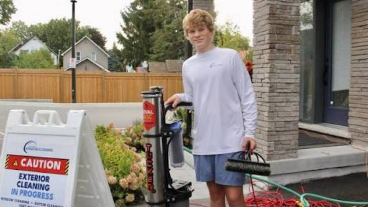 Developing Story: Meet Hudson Lightfoot, 16, who grew window-cleaning business to 125 clients