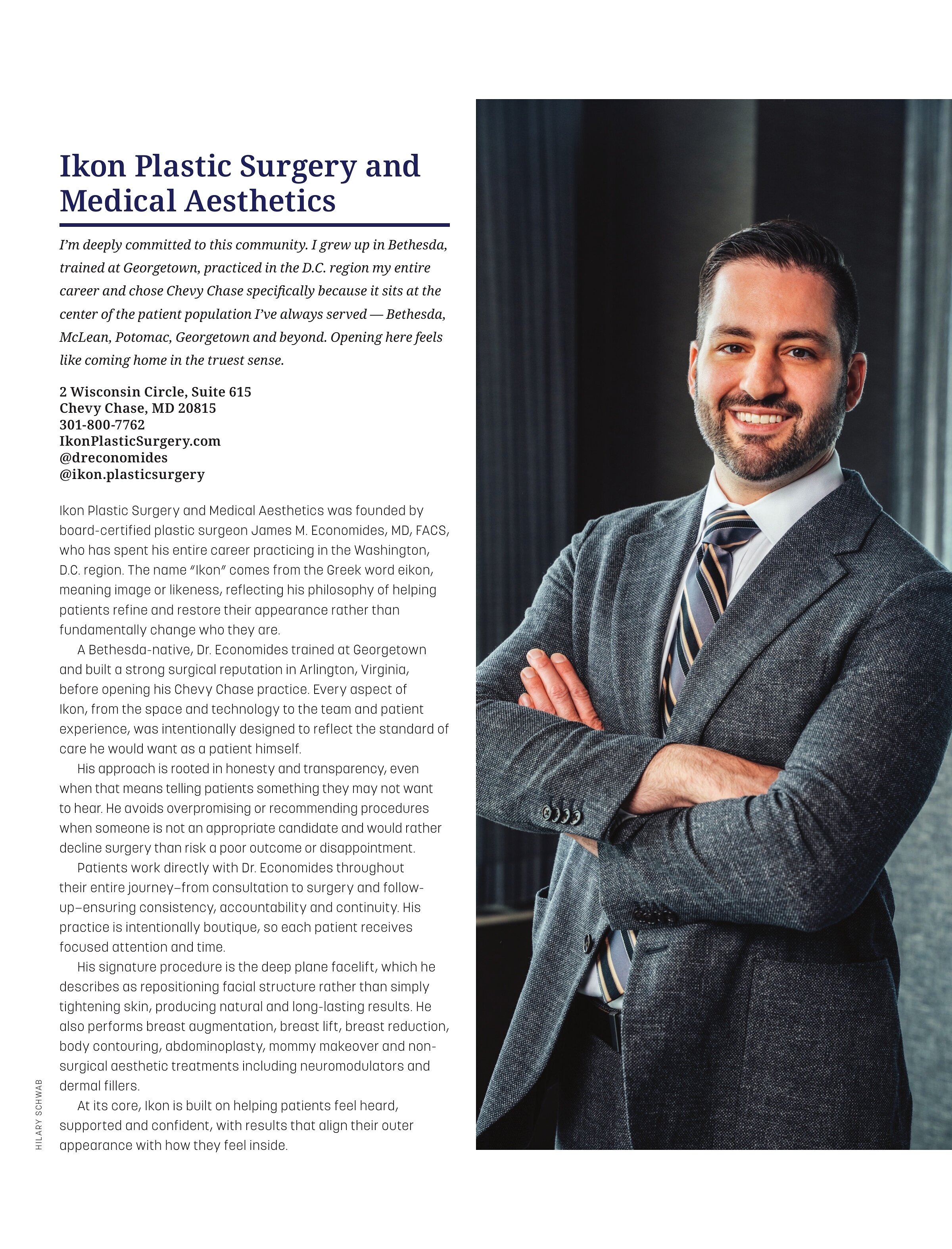 Market Developments: Ikon Plastic Surgery Builds Regional Presence Within Months of Opening in Chevy Chase