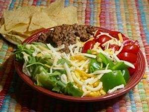 Quick Fix: Beef Taco Salad a quick Tex-Mex style dish