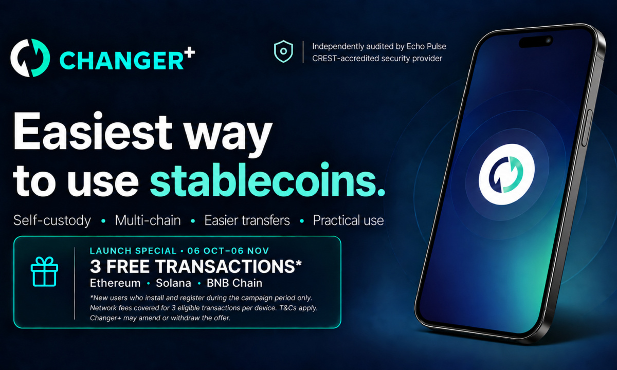 Changer+ Unveils Stablecoin-first Self-custodial Wallet to Make Stablecoins Easier to Use in Major Strategic Push
