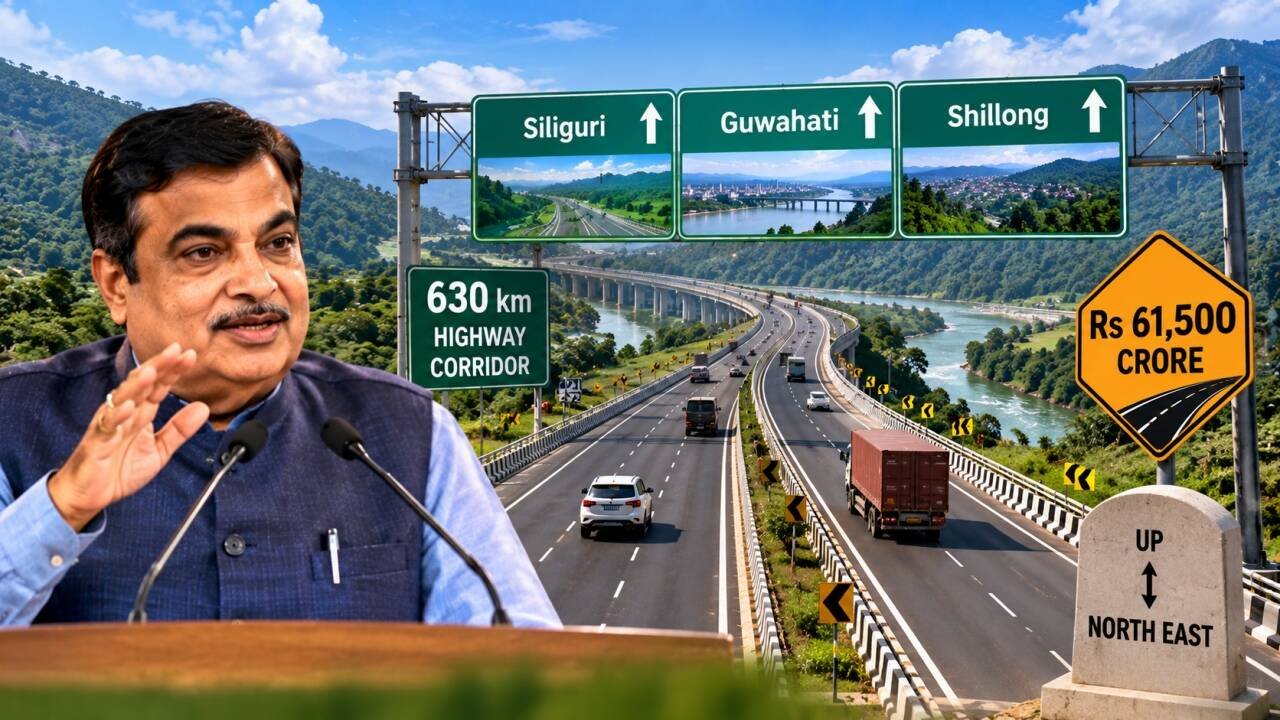 Gadkari: Rs 61,500 cr highway to link Siliguri, Guwahati, Shillong; UP-North East