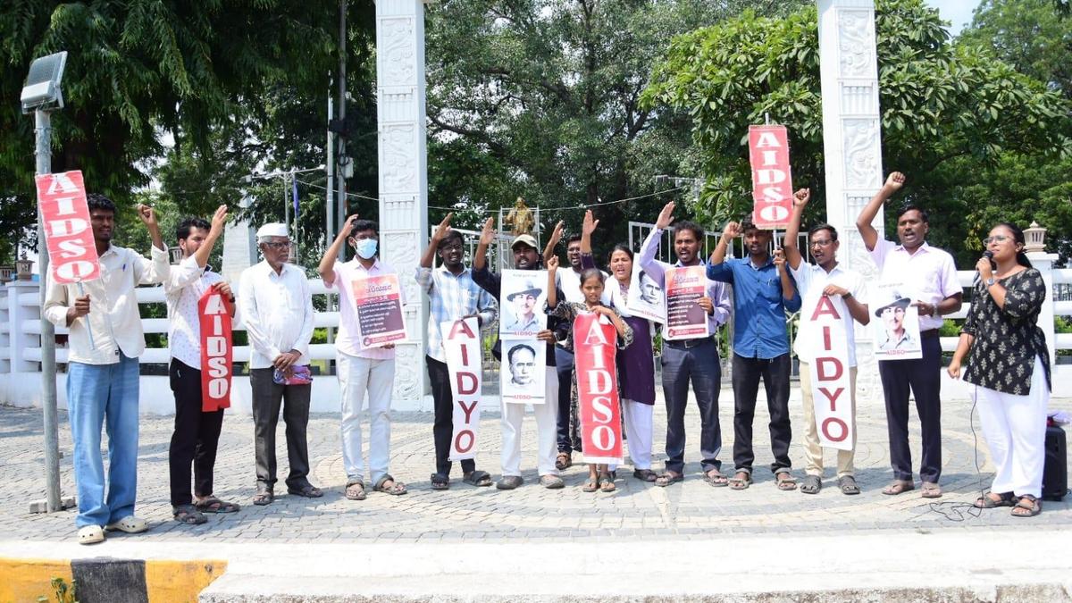 AIDSO, AIDYO Demand Scrapping of SIR in Kalaburagi