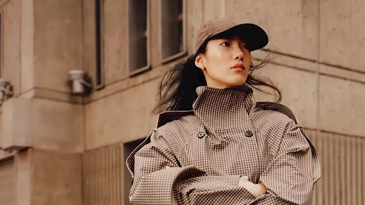 H&m's 'heritage Check' Twist on a Trench Nails Autumn's Biggest Trend