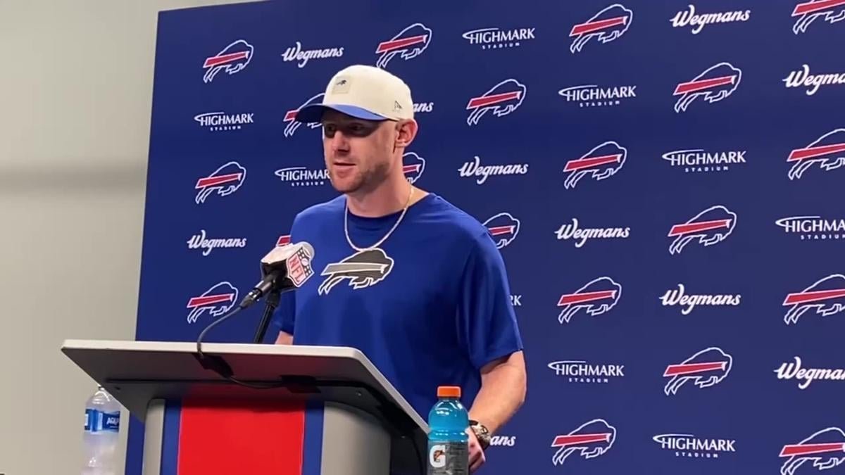 Bills head coach Joe Brady discusses Sunday's win against LA Chargers | VIDEO
