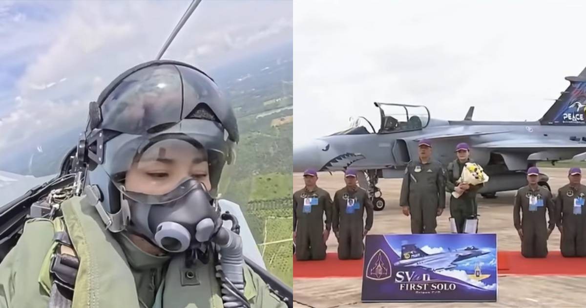 Thai Queen Suthida Makes First Solo Flight in Fighter Jet