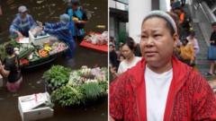 Bangkok Floods: Floating Market Emerges as Locals Adapt to Rising Waters