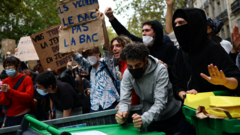 France Erupts: School Blockades Spread as Students Challenge Macron's Policies