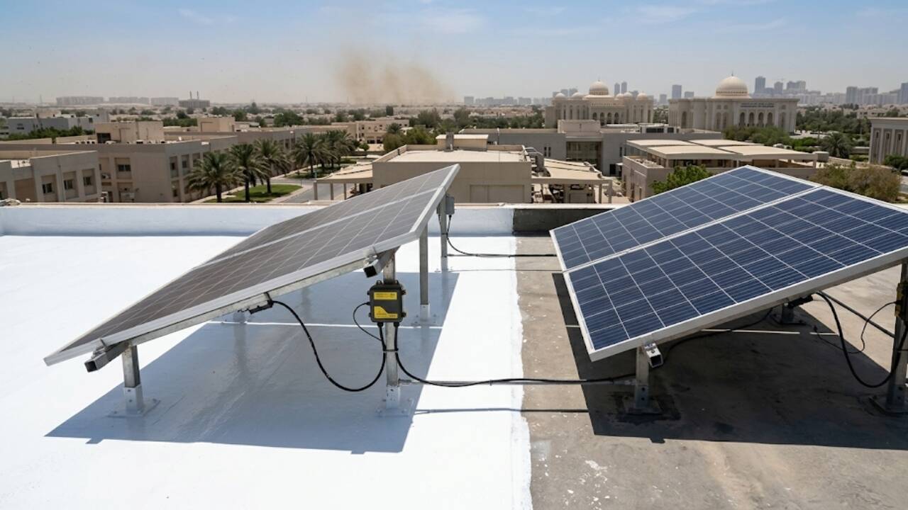 Solar Power Boost: Cool Roof Coating Increases Panel Output by 4% in UAE Study