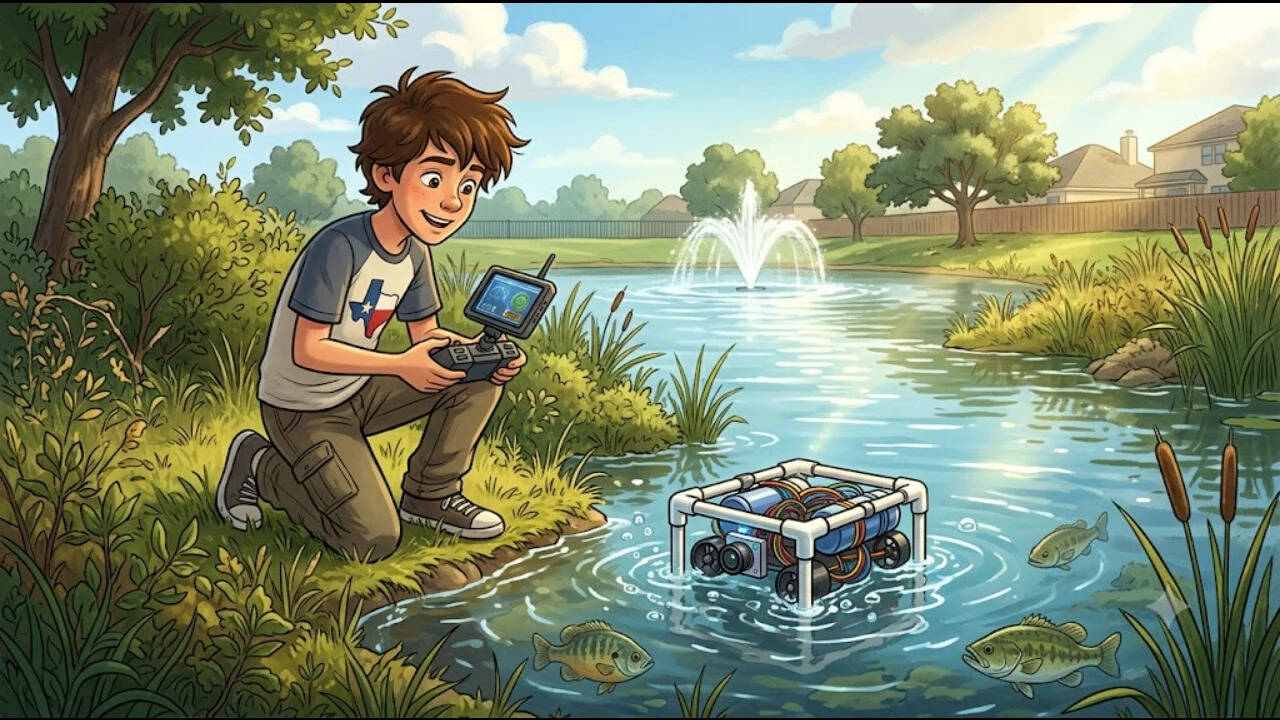 Meet Caden Terence Pohlkamp, a Texas Teenager WHO Built an Aquatic Robot to Save Fish