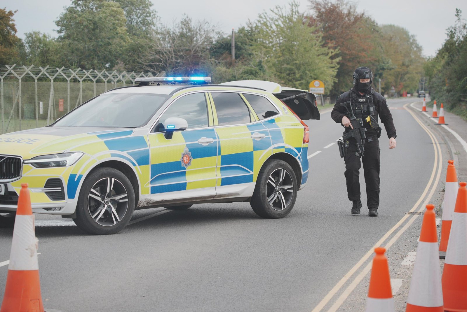 Police arrest five men at UK military base on 'suspicion of terrorism'