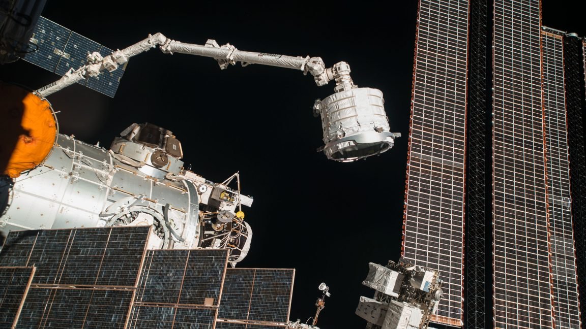 NASA, for the time being, is unable to move the space station's large robotic arm