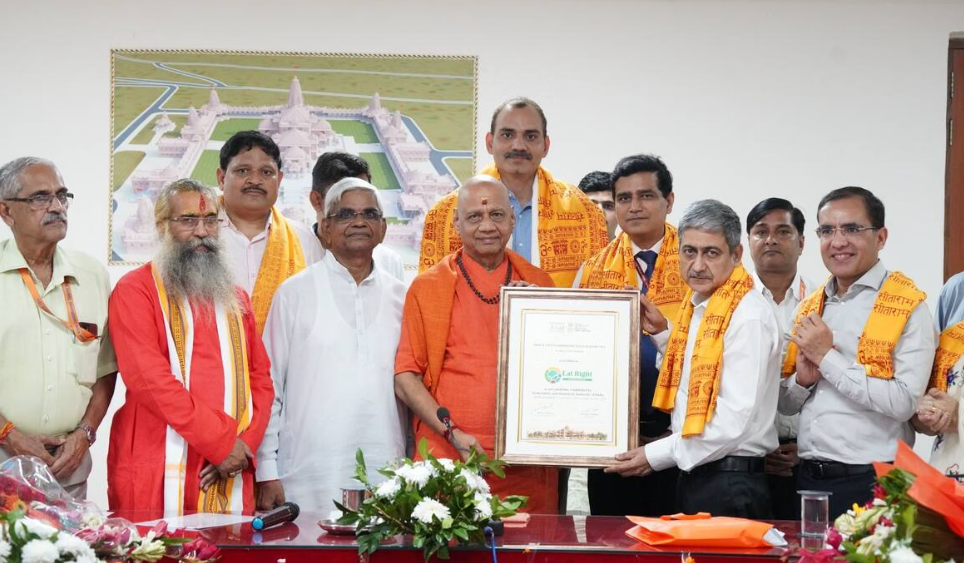 Ayodhya Ram Mandir Prasad Awarded ‘bhog’ Certification by FSSAI