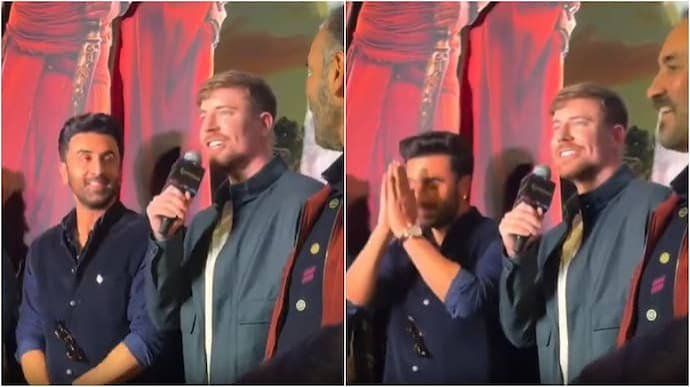 MrBeast Joins Ranbir Kapoor for Viral ‘Jai Shri Ram’ Chant at Ramayana Event