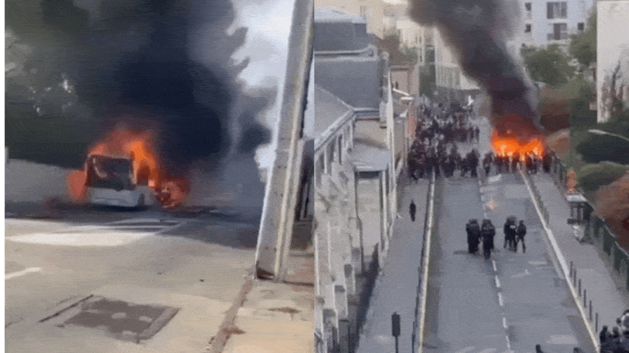 International Briefing: Fires, clashes and mass arrests as student protests turn violent in France: Video