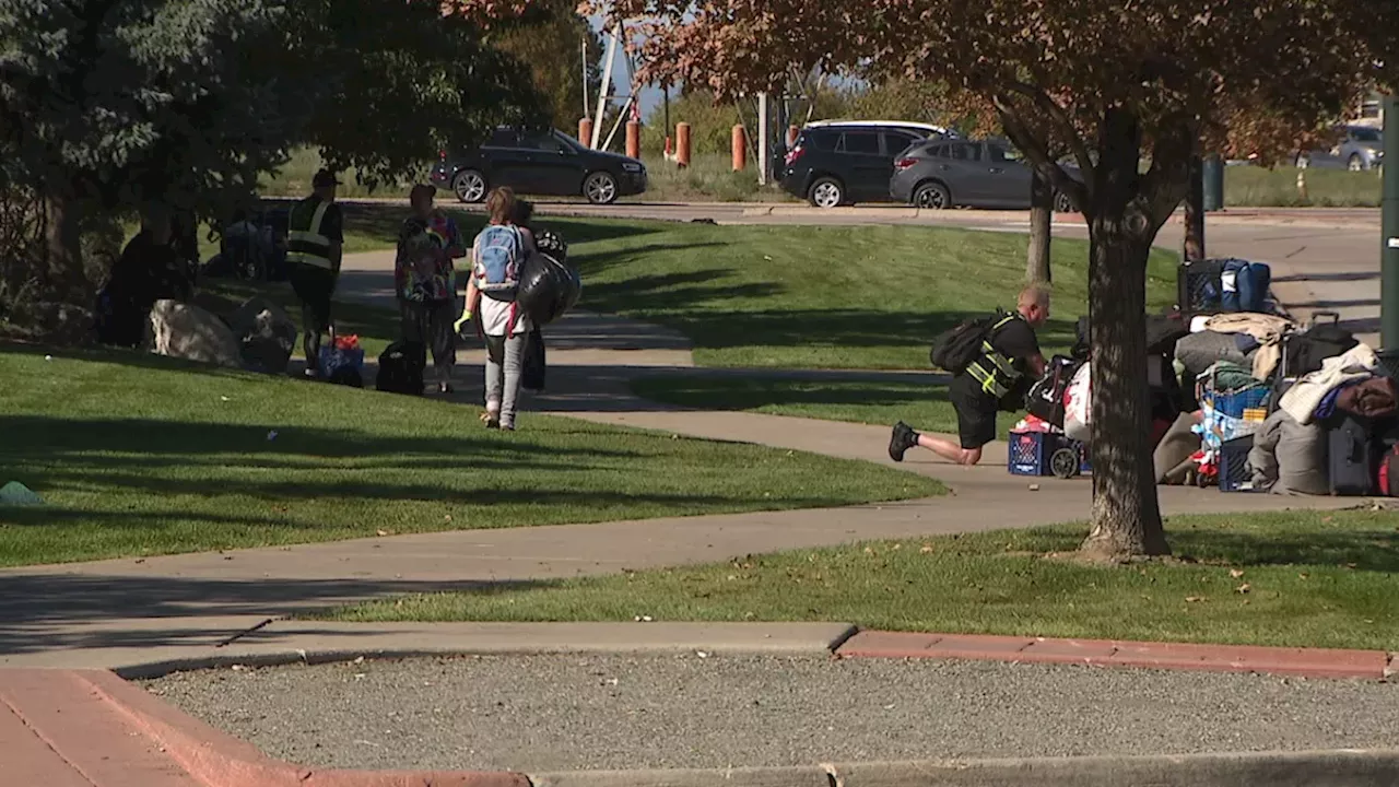Homeless encampment outside Aurora's navigation campus sits on Denver land, sparking boundary dispute