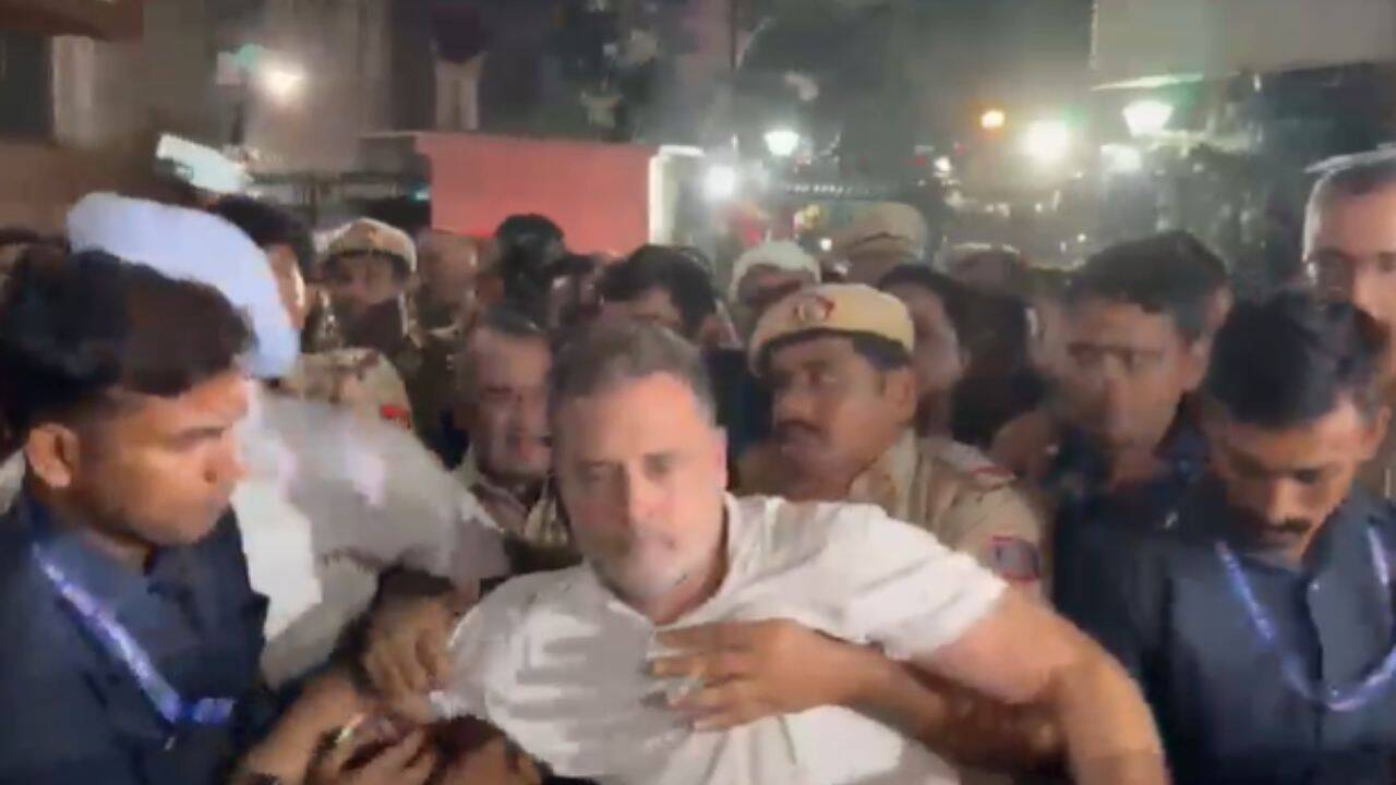 Everything Will Be Remembered': Cong Posts Videos of Rahul, Priyanka Manhandled by Cops