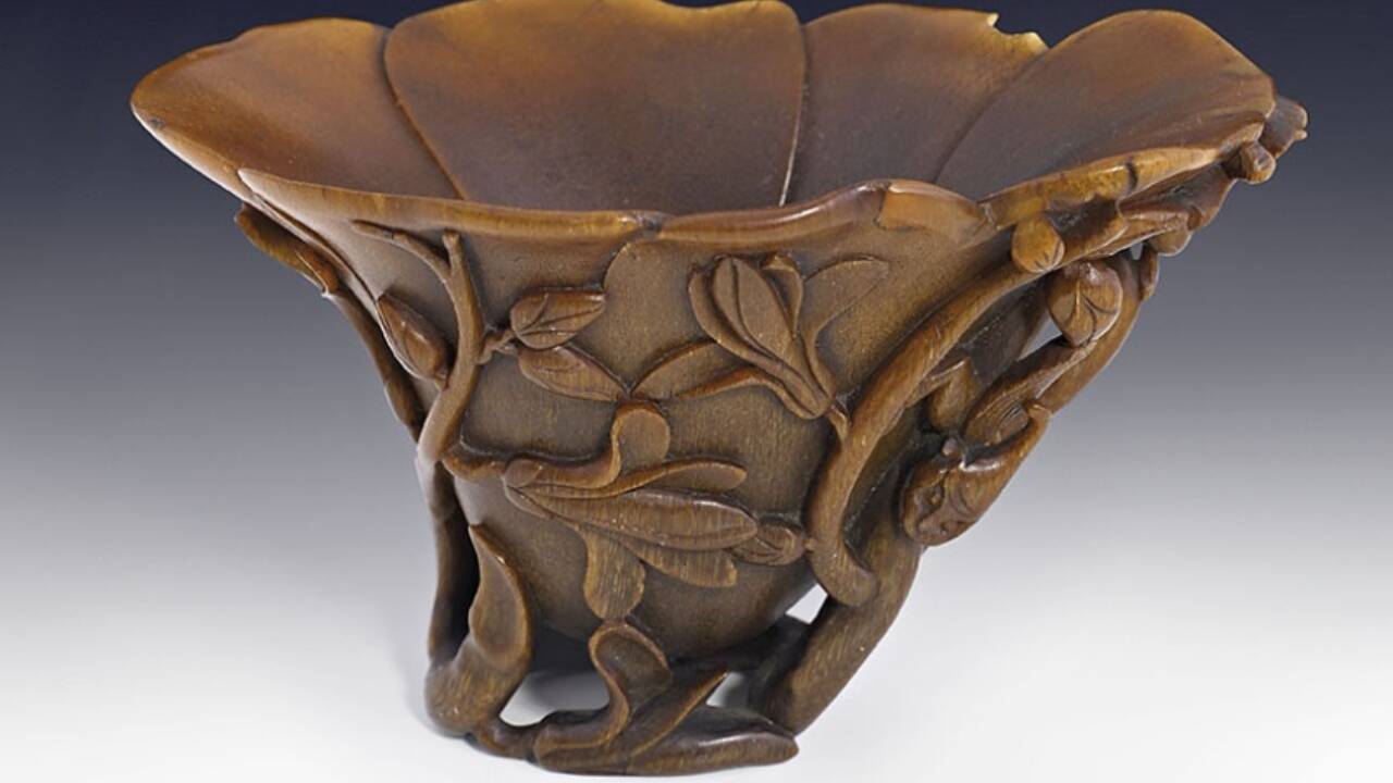 International Briefing: $4 thrift shop cup turns out to be rare rhino-horn treasure worth $75,640