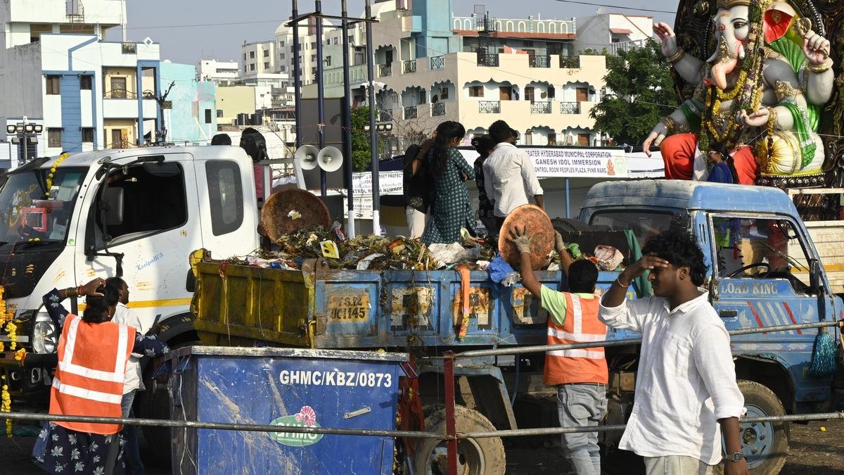 Waste from Ganesh festival 40% more this year; 400% more from three years ago