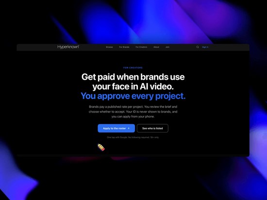 Strategic Tech Expansion: Press Release News: HyperKnown Opens a Marketplace for Licensing Real Faces in AI Ads
