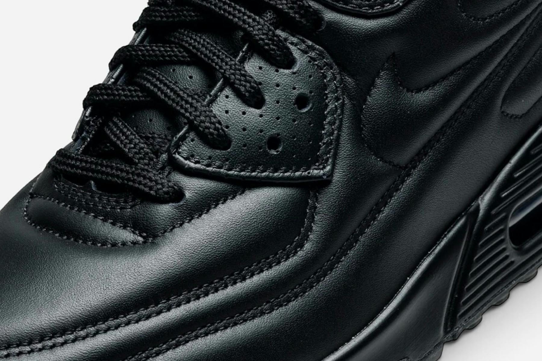 Nike’s All-black Air Maxes Wears a Slick Leather Puffer Jacket