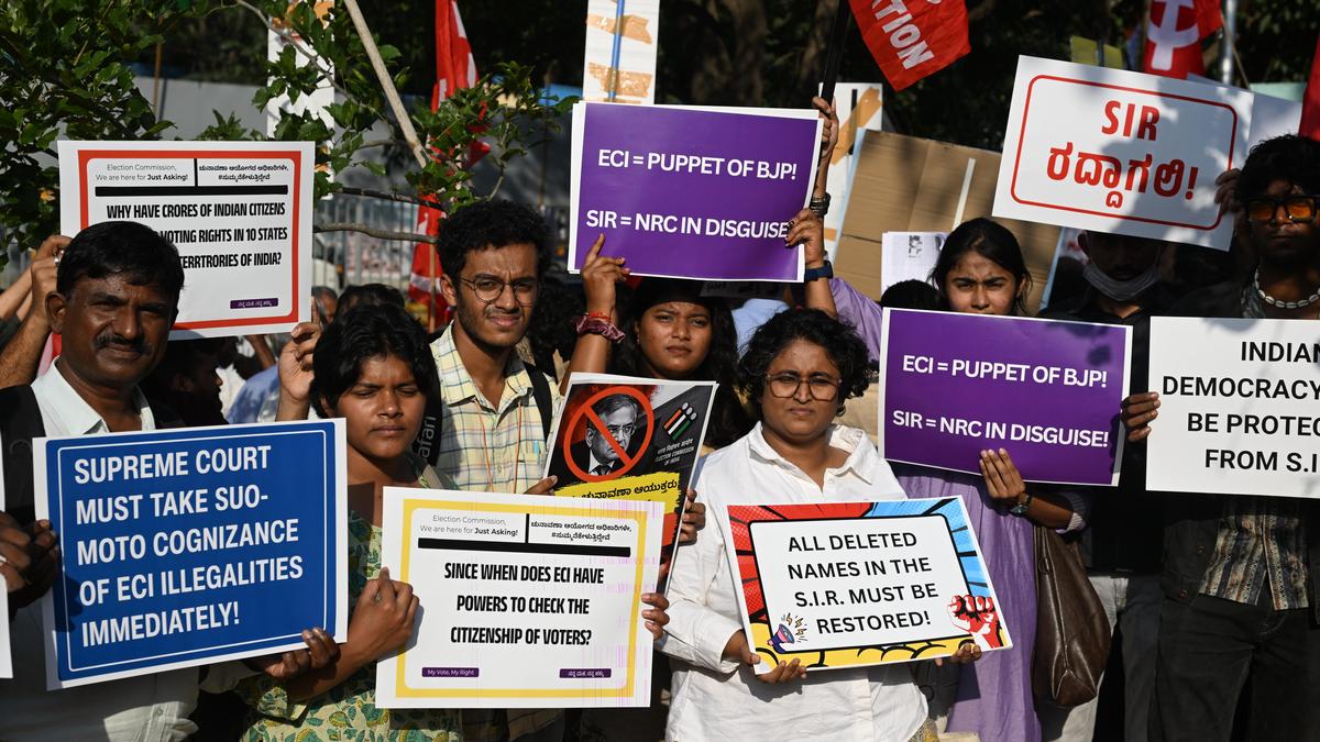 Developing Story: Karnataka SIR: Civil society report flags large-scale voter deletions, ground-level discrepancies