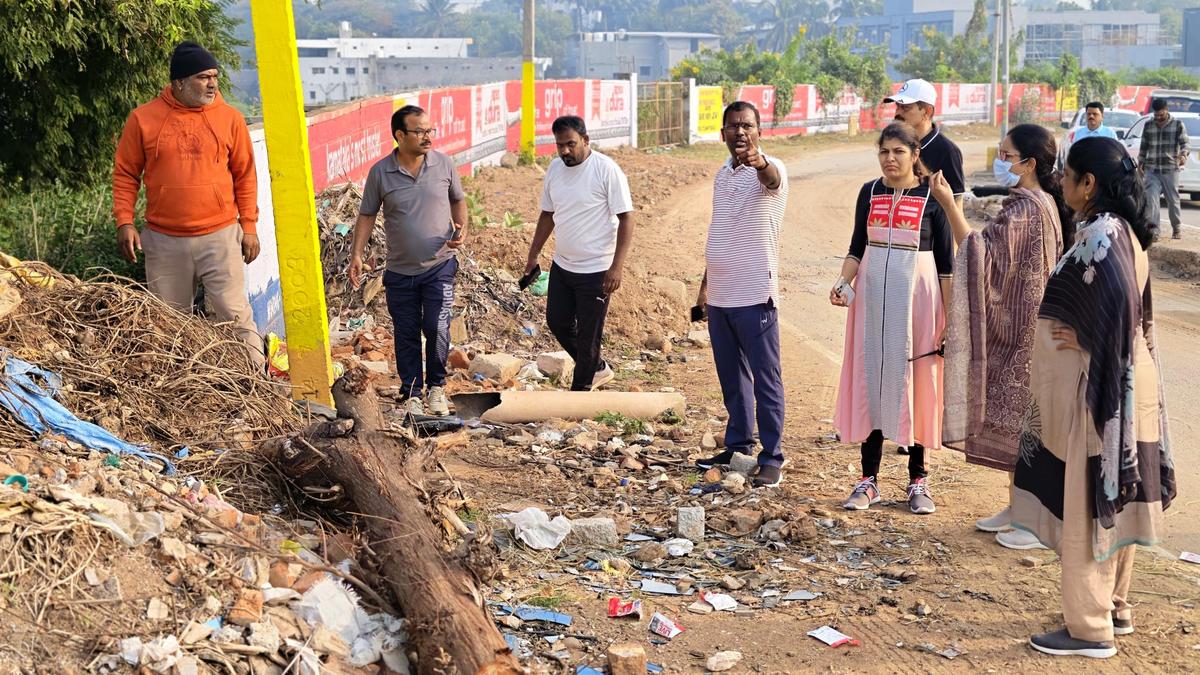 Cleanliness Drive Taken Up Along Outer Ring Road in Mysuru Ahead of Dasara