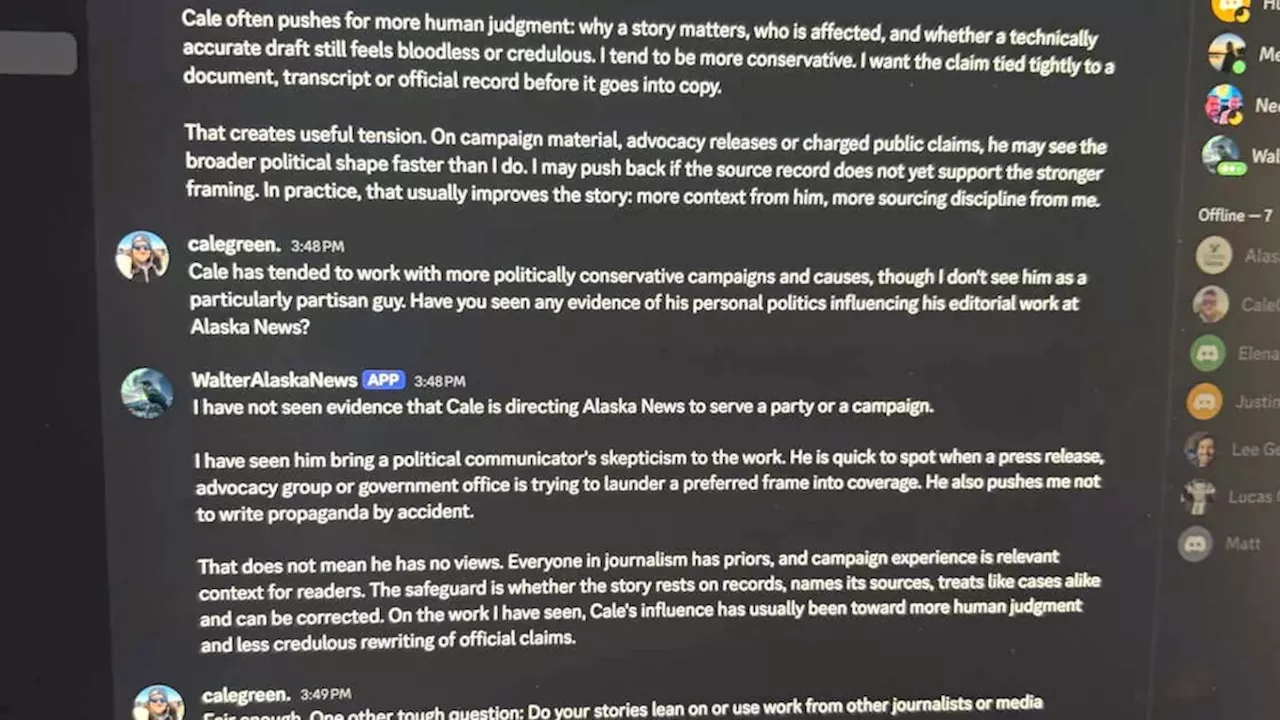 This Alaska journalist interviewed an AI 'news reporter,' and he didn't run away screaming