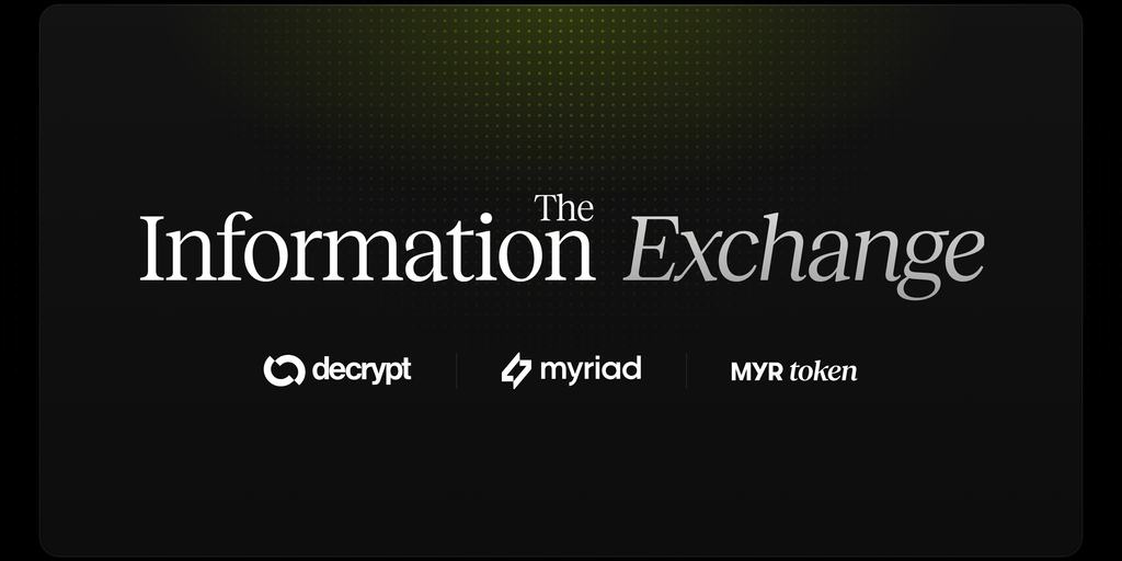 Crypto Markets in Focus: Introducing The Information Exchange on Solana, Powered by Decrypt and MYR Amid Shifting On-Chain Metrics