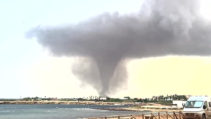 Tornadoes Sweep Across Sicily, Leaving Flipped Cars and Damaged Buildings